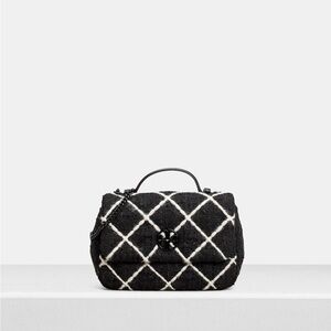 Tory Burch, Willa Tweed Mini Top Handle Bag Chain Crossbody Purse, NEW!!